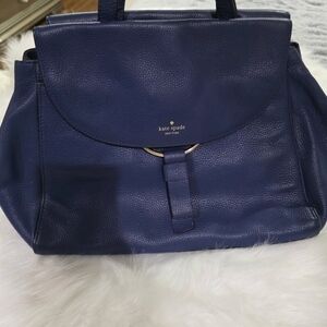 Kate Spade Deep Blue Leather Backpack